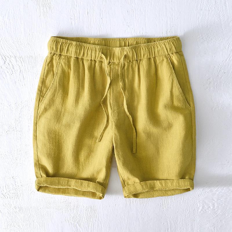 Erdrote Leinen Shorts - Lucas