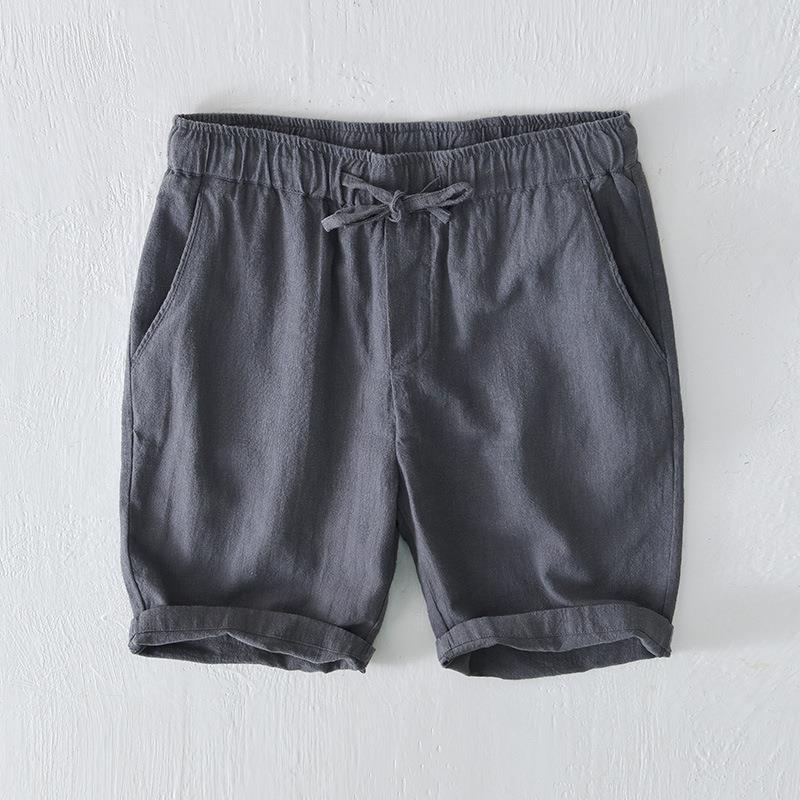 Erdrote Leinen Shorts - Lucas