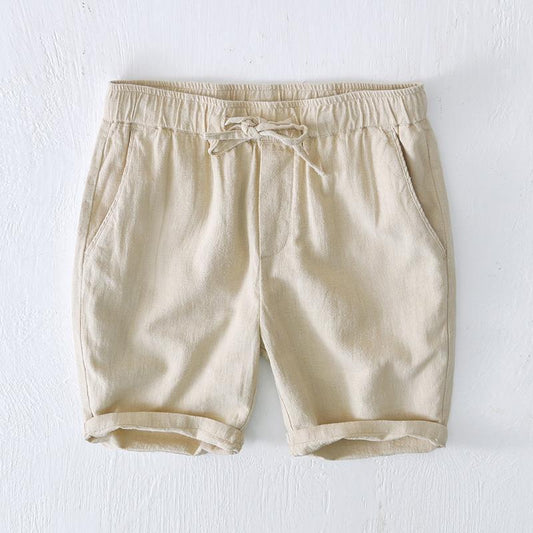 Erdrote Leinen Shorts - Lucas