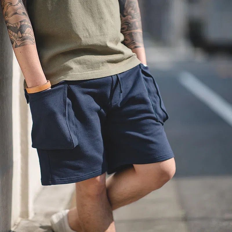 Navy Cargo Shorts - Leon