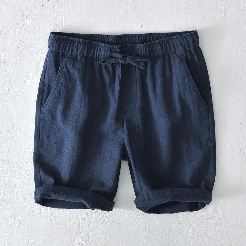 Erdrote Leinen Shorts - Lucas