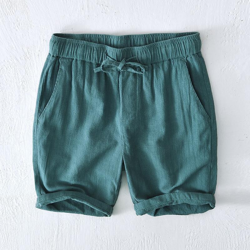 Erdrote Leinen Shorts - Lucas