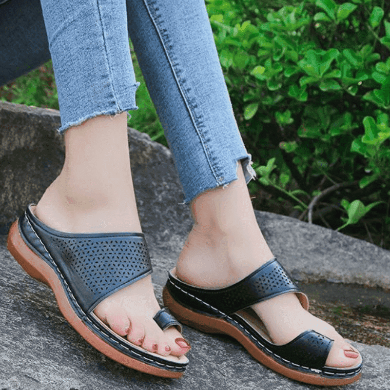 Fiona – Rote Komfort-Sandalen