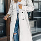 Zweireihiger Lange Trenchcoat Met Riem - Emily