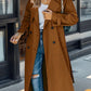 Zweireihiger Lange Trenchcoat Met Riem - Emily