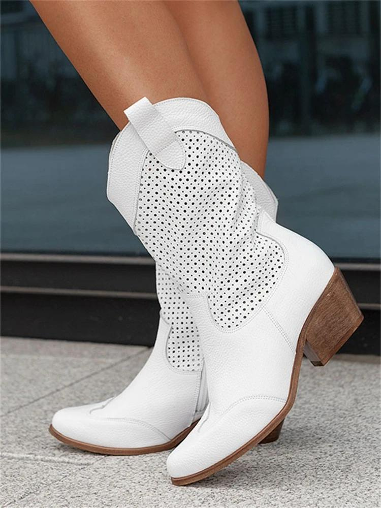 Beige Stiefel - Anika