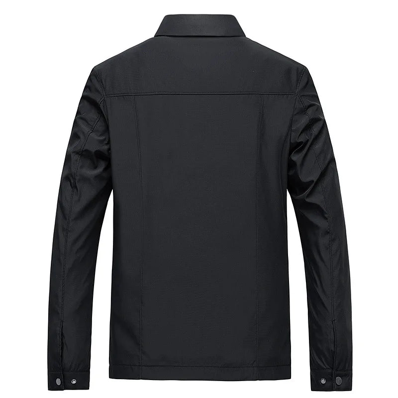 Schwarze Luxusjacke für Herren – Matteo