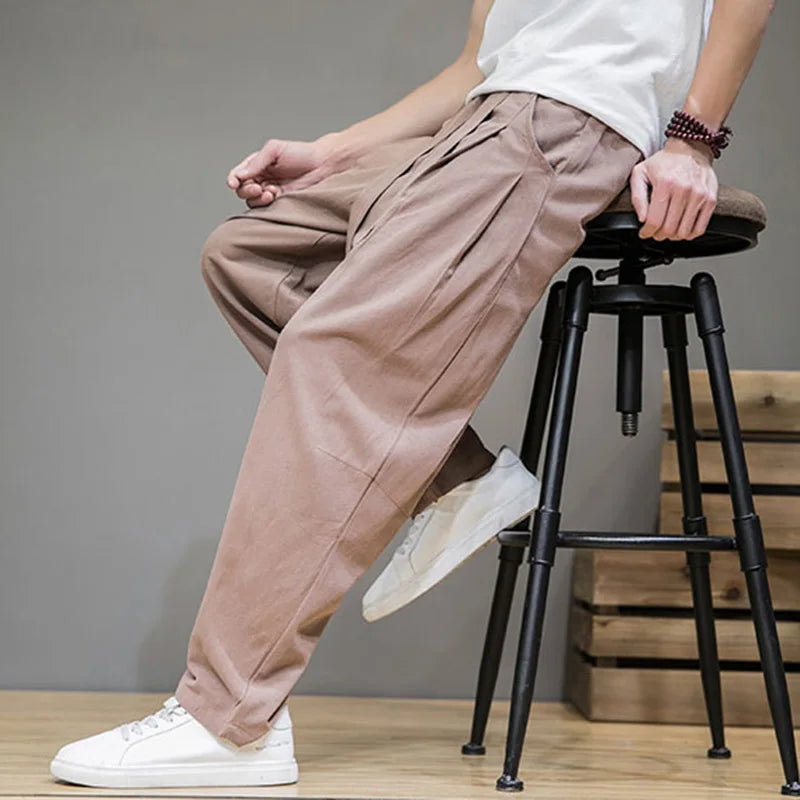 Elias Beige Leinenhose