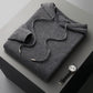 Premium Merino Woll-Hoodie Schwarz - Fabio