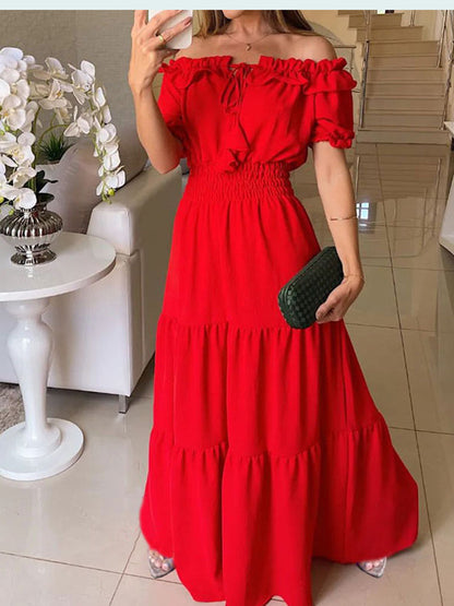 Rotes Maxikleid - Isabella