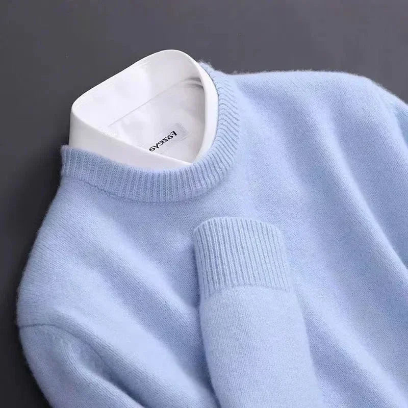 Leichter Pullover Hellblau - Luca