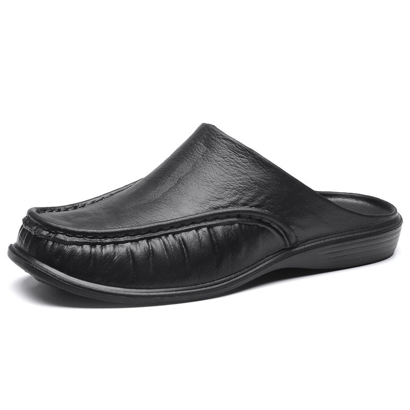 Schwarze Herren Loafer Slipper - Maximilian