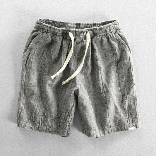 Lässige Shorts in Rostbraun mit Kordelzug - Timon