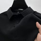 Schwarzes Herren Premium-Poloshirt mit Textur - Elias