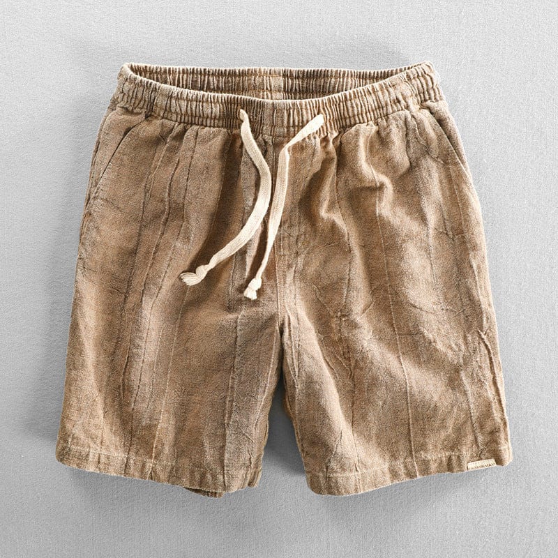 Lässige Shorts in Rostbraun mit Kordelzug - Timon