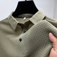 Schwarzes Herren Premium-Poloshirt mit Textur - Elias