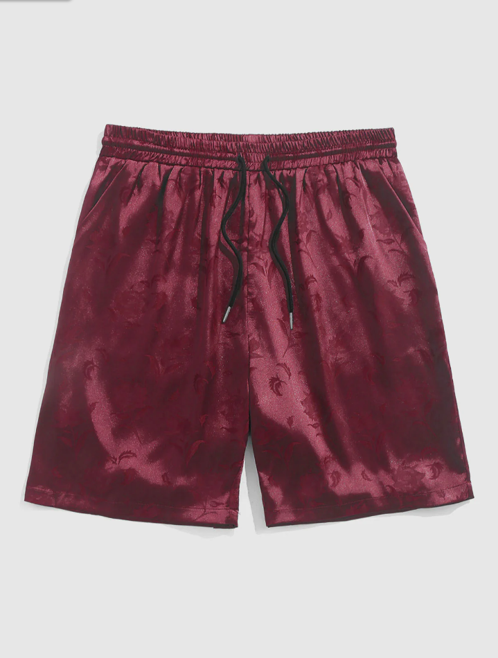 Grüne Satin Shorts - Julian