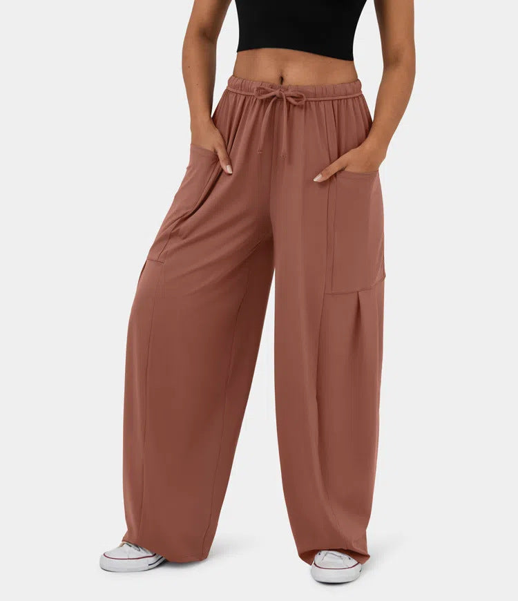 Uri | Ultimate Comfort Pants - Dark Brown / S - AMVIM