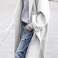 Lange Jacke mit Revers und Tasche - Grace