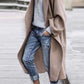 Lange Jacke mit Revers und Tasche - Grace