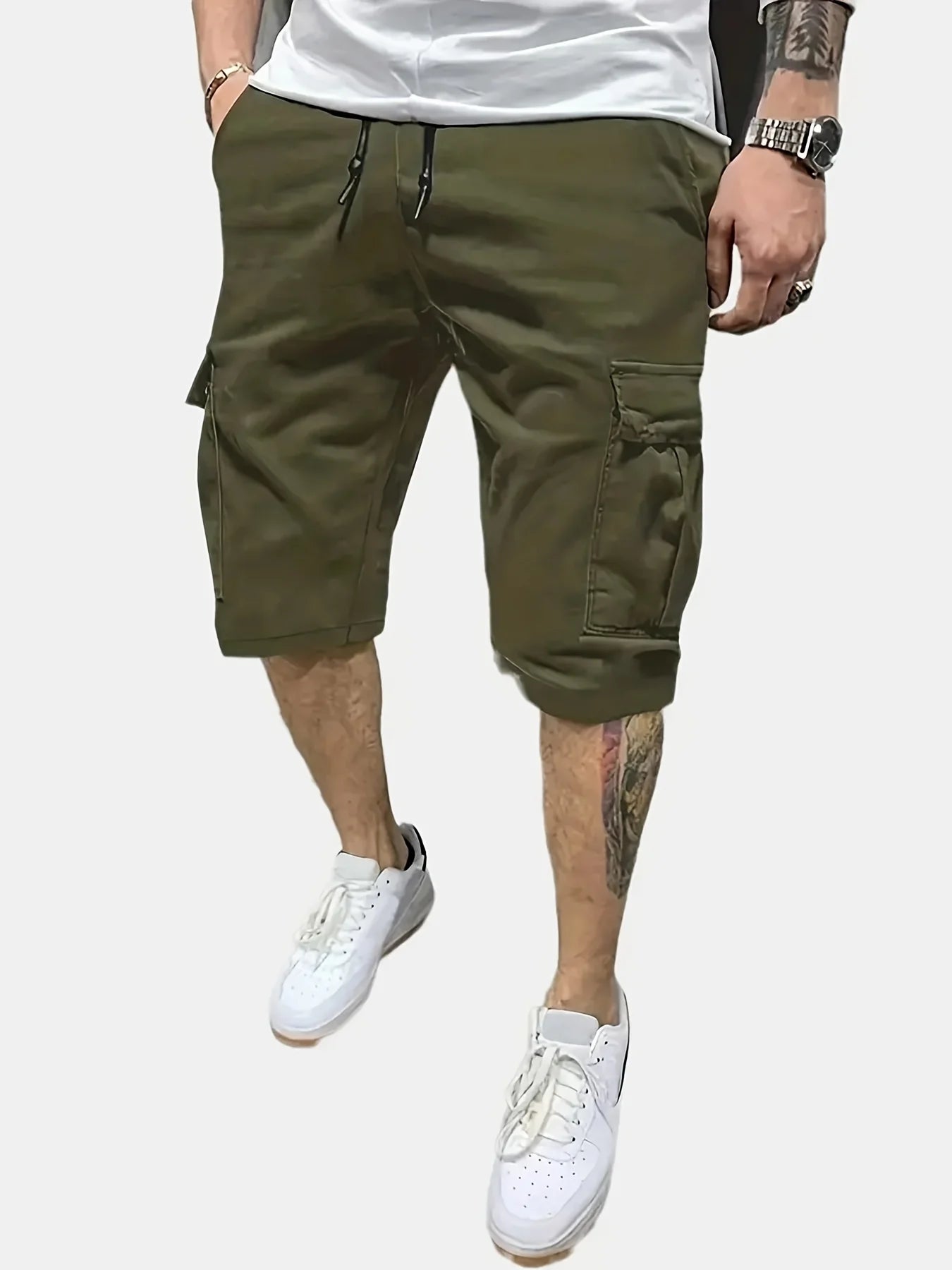 Niko - Schwarze Cargo-Shorts Urban