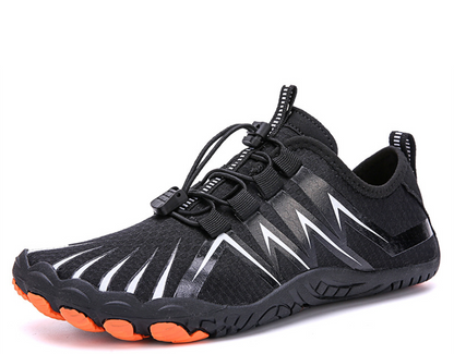 Max -Orthopädisch Schwarzer Kontrast Trail Sneakers