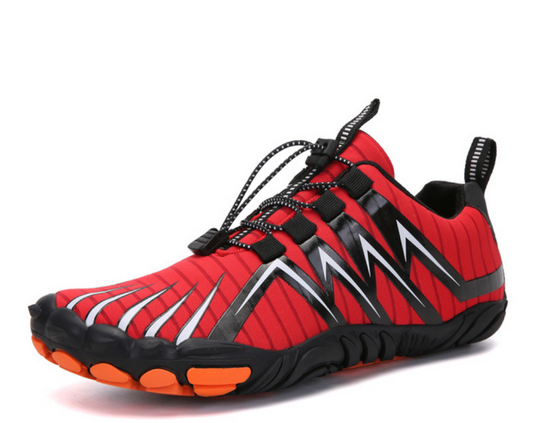 Max -Orthopädisch Schwarzer Kontrast Trail Sneakers