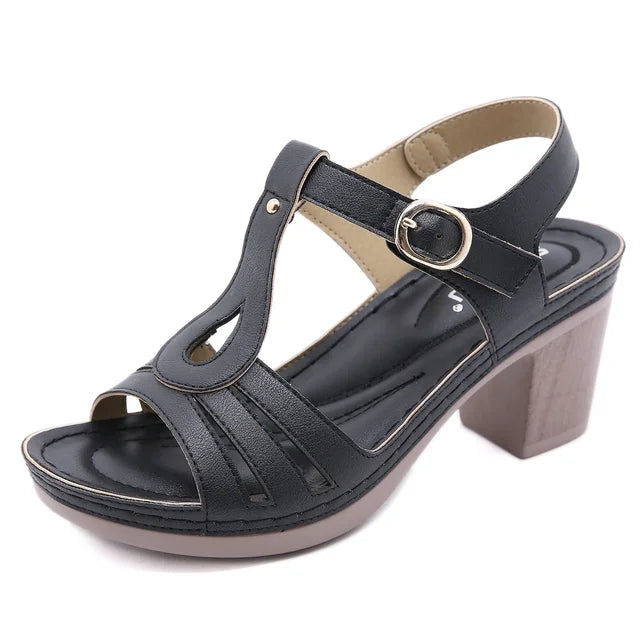 Lila - Rosafarbene Damen-Sandalen