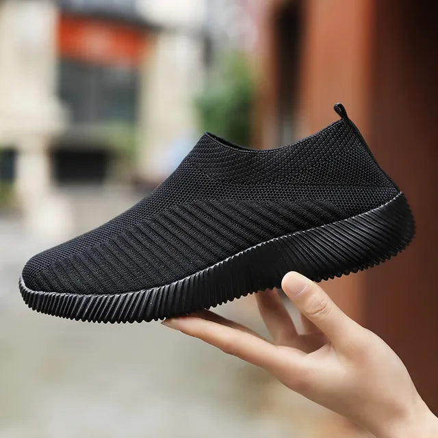 Lara - Rosa Mesh-Slip-On Sneaker