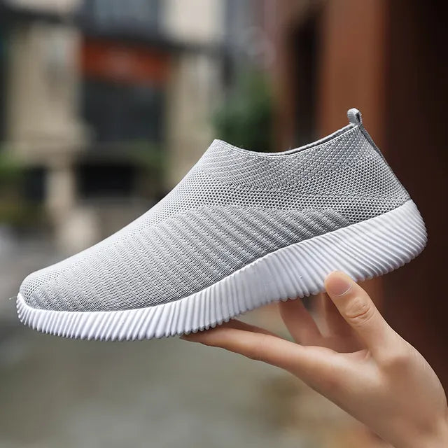 Lara - Rosa Mesh-Slip-On Sneaker