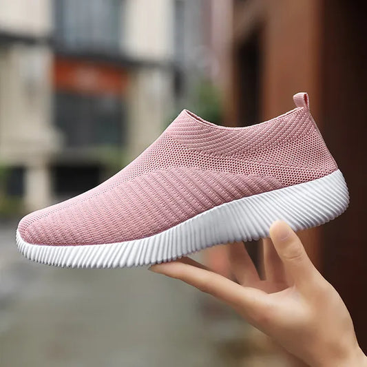 Lara - Rosa Mesh-Slip-On Sneaker