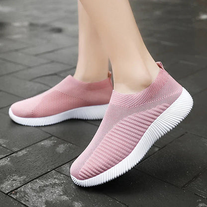 Lara - Rosa Mesh-Slip-On Sneaker