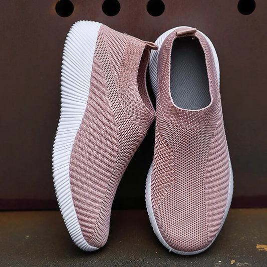 Lara - Rosa Mesh-Slip-On Sneaker