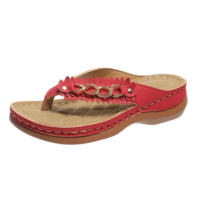 Ruby - Rote Damen-Slipper