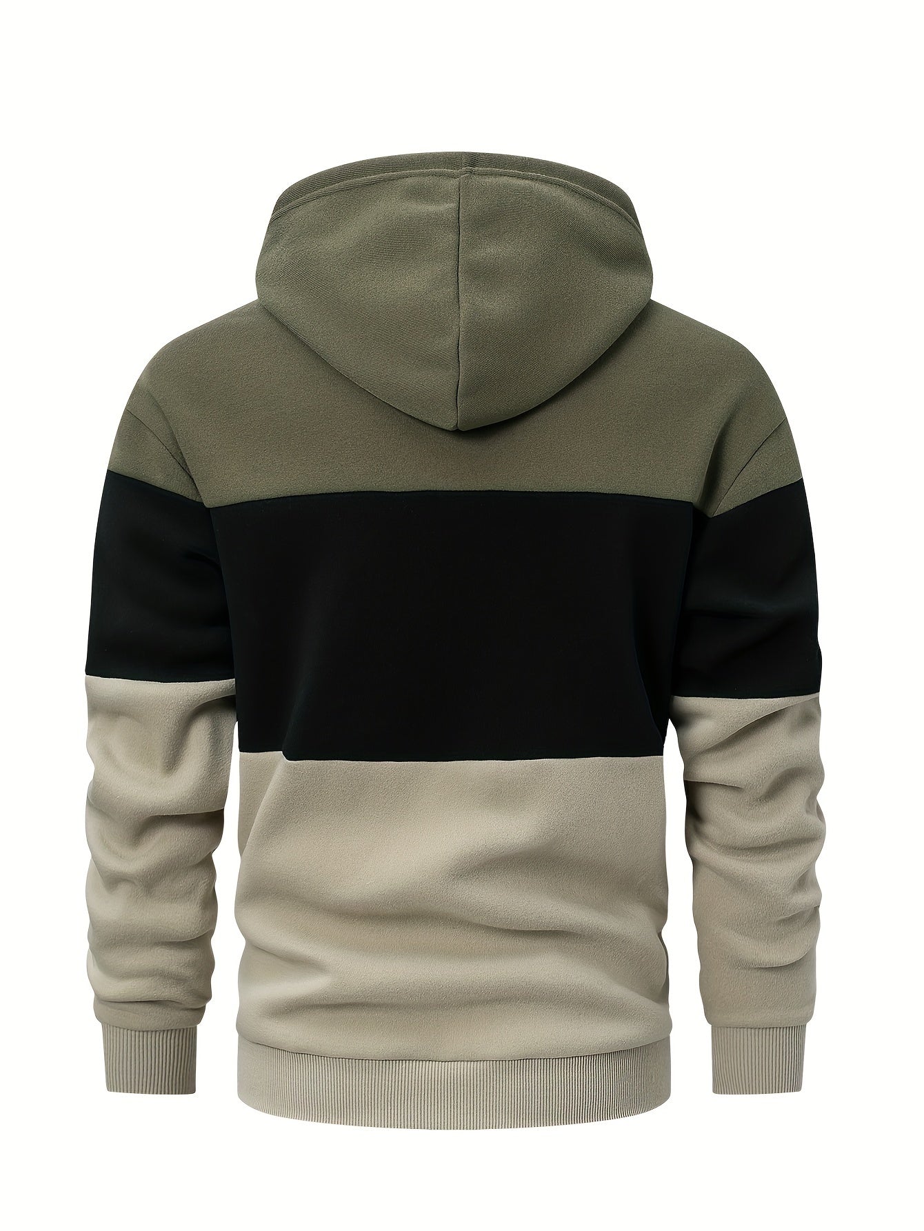 Schwarz-Grauer Colorblock Hoodie - Jonas