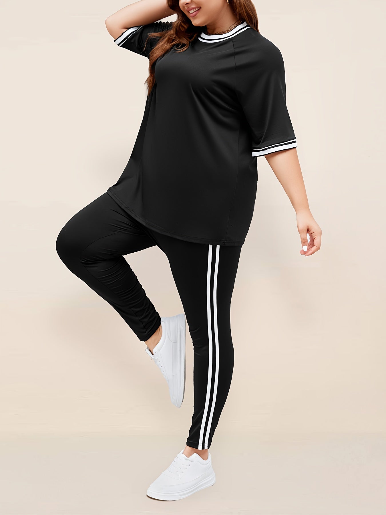 Schwarzes Sportset - Damen Lena