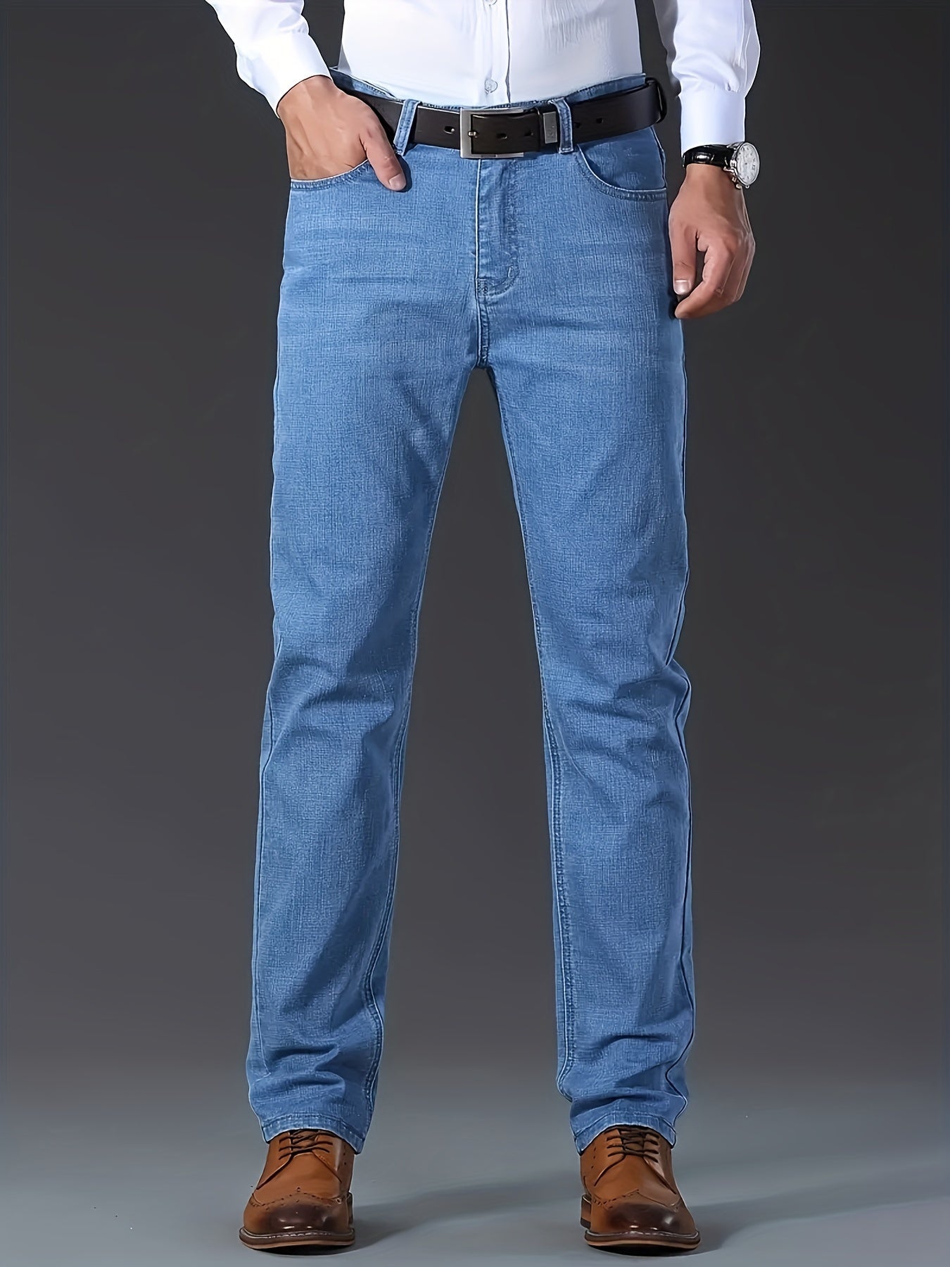 Blaue Regular Fit Jeans - Tobias