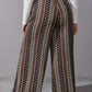 Bunte weite Boho-Hose mit Ethnomuster und Kordelzug - Mila