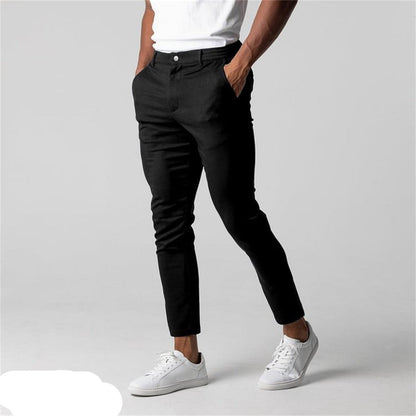 Schwarze Casual-Hose Slim - Leo