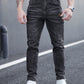 Schwarze Slim-Fit Jeans mit Taschen - Leo