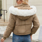 Schwarze Winter Pufferjacke - Mia