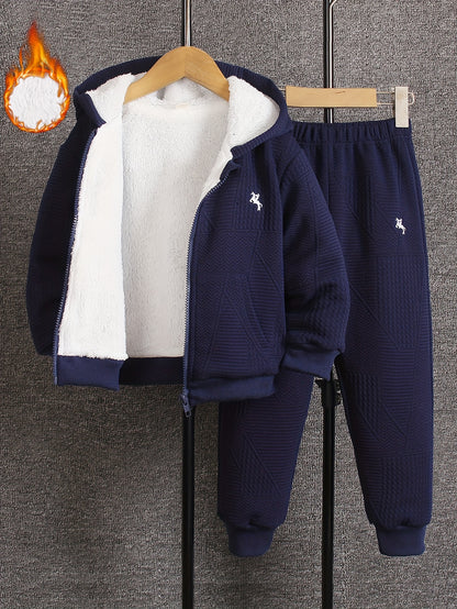 Navy Blauer Fleece Hoodie Set - Tim