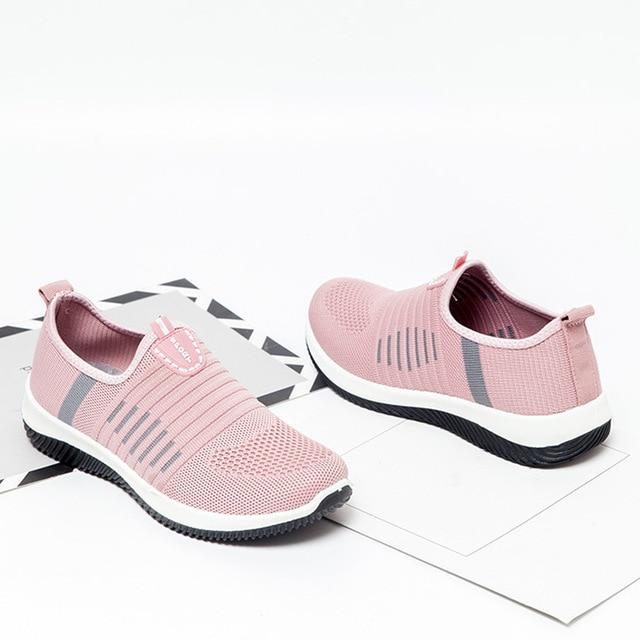 Luna – Rosafarbene Walking-Sneaker