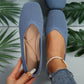 Blaue Flache Schuhe - Sofia