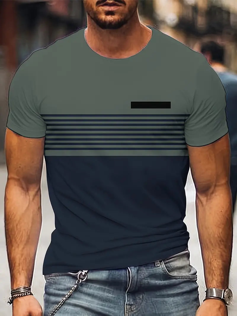 Sommer T-Shirt mit geometrischem Muster - Max