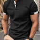 Beiges Poloshirt mit schwarzen Details - Max