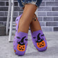 Leichte Halloween-Kürbis-Slipper - Violett