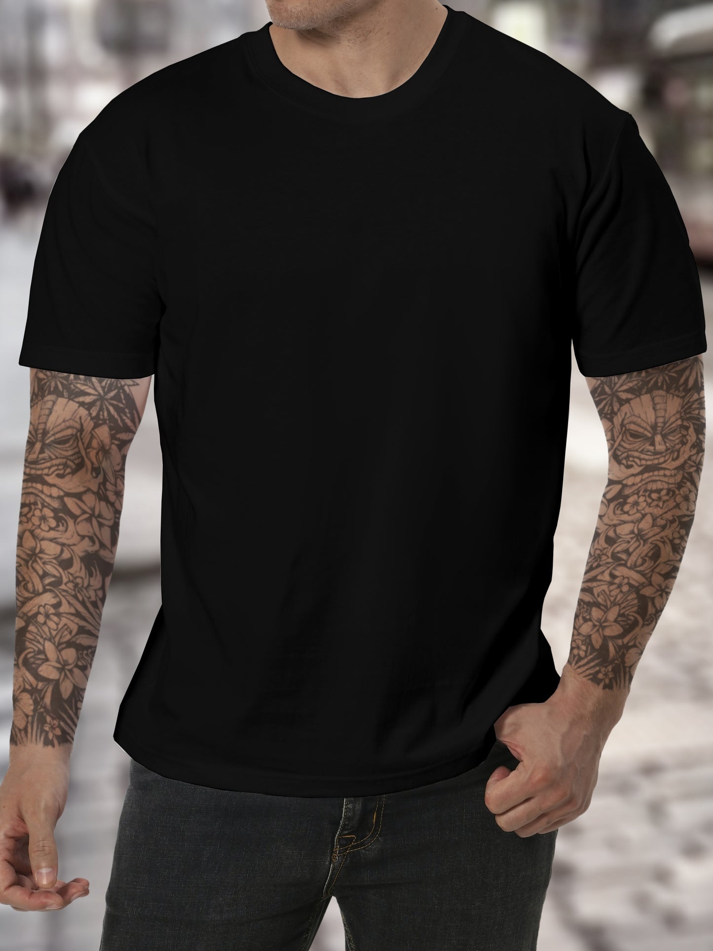 Weiße Basic T-Shirt - Alex