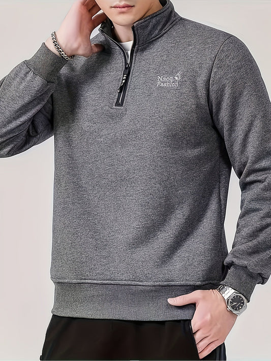 Sweatshirt mit Reißverschluss – Grau – Max