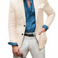 Jon - herren  leinen blazer strand hochzeit casual tailored fit solide farbe einreihig zwei knöpfe